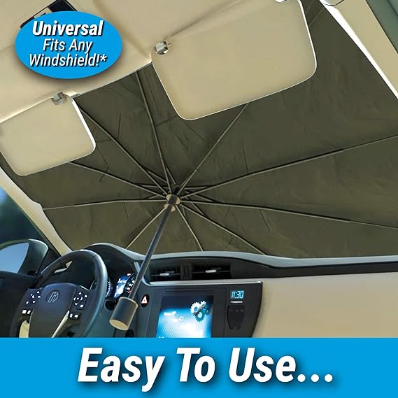 Car Windshield Sun Shade Foldable Umbrella (Premium Quality)