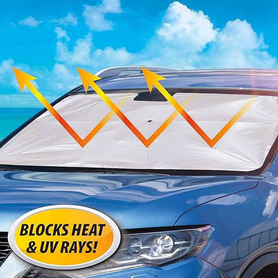 Car Windshield Sun Shade Foldable Umbrella (Premium Quality)